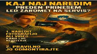 Kaj naj naredim preden prinesem LED žaromet na servis ?